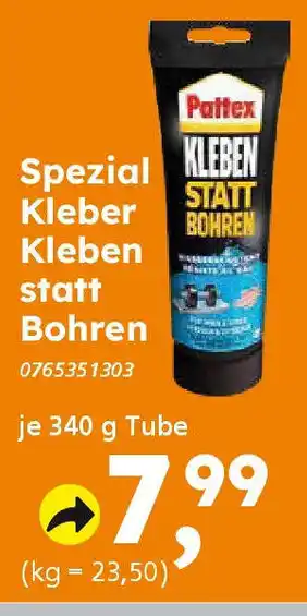 Globus Baumarkt Pattex Spezial Kleber Kleben statt Bohren Angebot