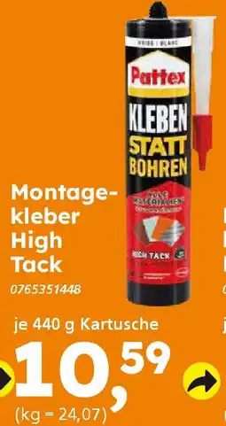 Globus Baumarkt Pattex Montagekleber High Tack Angebot