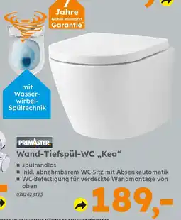 Globus Baumarkt PRIMASTER Wand-Tiefspül-WC „Kea" Angebot