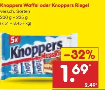 Netto Marken-Discount Storck Knoppers Waffeln Angebot