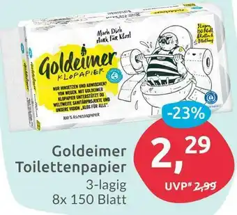 Budni Goldeimer toilettenpapier Angebot