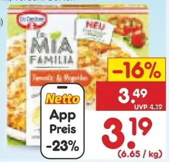 Netto Marken-Discount Dr. Oetker Pizza La Mia Angebot
