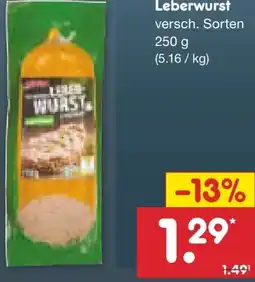 Netto Marken-Discount Windau Leberwurst Angebot