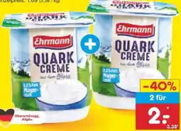 Netto Marken-Discount Ehrmann Quark-Creme Angebot