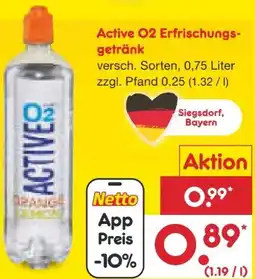 Netto Marken-Discount Adelholzener Active O2 Erfrischungsgetränk Angebot