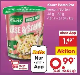 Netto Marken-Discount Knorr Pasta Snack Pot Angebot