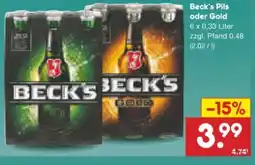 Netto Marken-Discount Beck's Pils Angebot