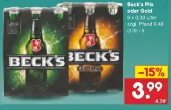 Netto Marken-Discount Beck's Pils Angebot