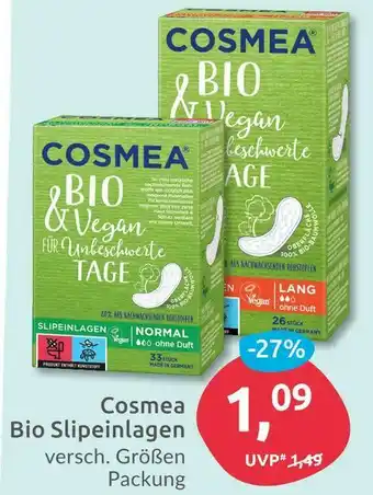 Budni Cosmea bio slipeinlagen Angebot