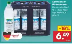 Netto Marken-Discount Adelholzener Mineralwasser Angebot