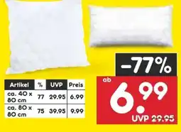 Netto Marken-Discount Uncover by Schiesser Kopfkissen Angebot