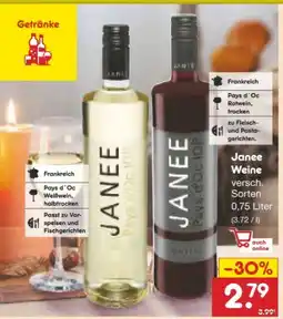 Netto Marken-Discount Janee Pays d'Oc Merlot Angebot