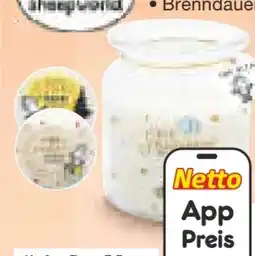 Netto Marken-Discount Sheepworld Spruch-Duftkerze im Glas Angebot