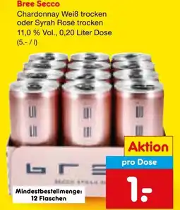 Netto Marken-Discount Bree Secco Chardonnay Dose Angebot