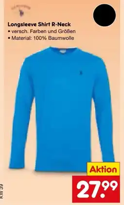 Netto Marken-Discount U.S. Polo ASSN Longsleeve Shirt R-Neck Angebot