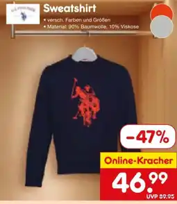 Netto Marken-Discount U.S. Polo ASSN Herren-Sweatshirt Angebot