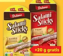 Lidl Dulano Salami Sticks XXL Angebot