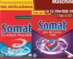 E-Center Somat Spülmaschinen Tabs All-in-1 Extra XXL Angebot