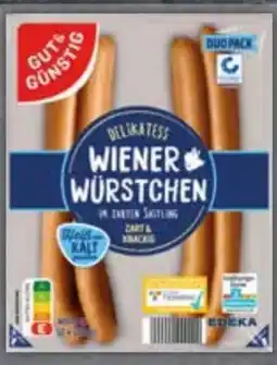 Edeka Gut & Günstig Delikatess Wiener Würstchen Angebot