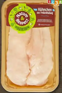 REWE Center Nature & Respect Freiland Hähnchen Minutenschnitzel Angebot