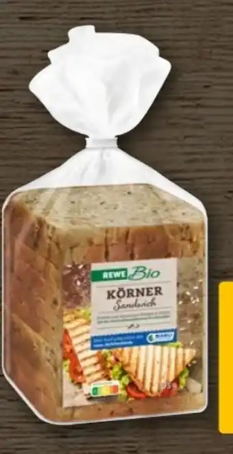 REWE Center Rewe Bio Bio-Körner-Sandwich Angebot