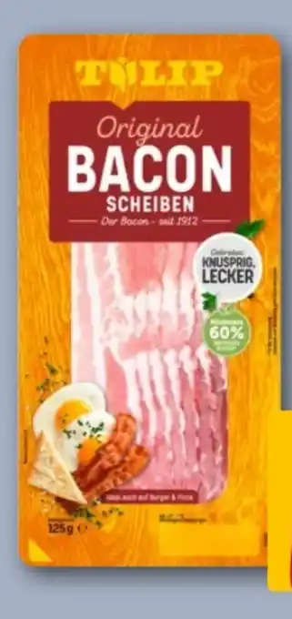 REWE Center Tulip Bacon in Scheiben Angebot