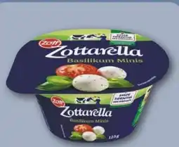 REWE Center Zott Zottarella Minis Basilikum Angebot