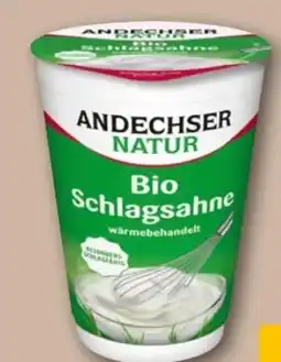 REWE Center Andechser Natur Bio Schlagsahne Angebot