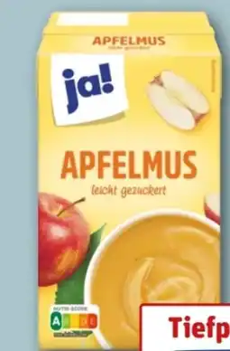 REWE Center ja! Apfelmus Angebot