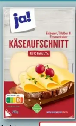 REWE Center ja! Käseaufschnitt Angebot
