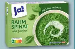 REWE Center ja! Rahm-Spinat Angebot