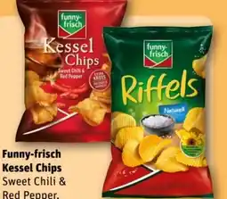REWE Center Funny Frisch Kessel Chips Sweet Chili & Red Pepper Angebot
