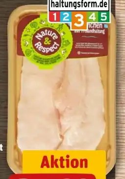 REWE Nature & Respect Freiland Hähnchen Minutenschnitzel Angebot