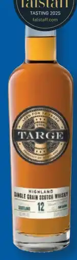 Lidl The Targe Highland Single Grain Scotch Whisky 12 Jahre Angebot