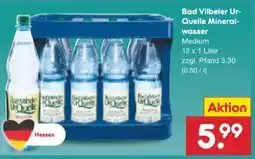 Netto Marken-Discount Bad Vilbeler UrQuelle Mineralwasser Angebot