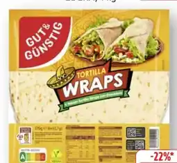 Edeka Gut & Günstig Tortilla Weizen Wraps Angebot