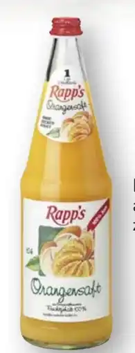 Edeka Rapp's Kelterei Orangensaft Angebot