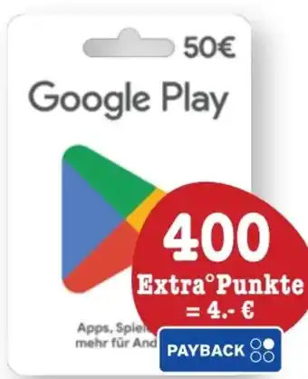 Scheck-in-Center Google Play Angebot