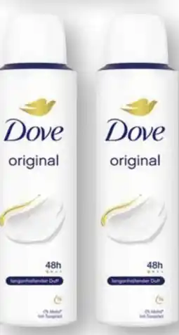 Scheck-in-Center Dove Original Deo-Spray Angebot