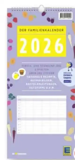 Scheck-in-Center Edeka Familienplaner 2026 Angebot