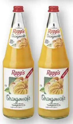 Scheck-in-Center Rapp's Kelterei Orangensaft Angebot