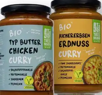 Scheck-in-Center Tressbrüder Bio Typ Butter Chicken Curry Vegan Angebot