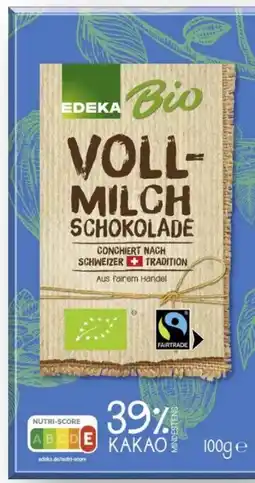 Scheck-in-Center Edeka Bio Vollmilchschokolade Angebot
