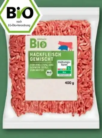REWE Center Einfach Bio Hackfleisch Gemischt Angebot