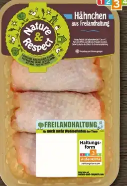 REWE Center Nature & Respect Pollofino Freiland Hähnchen Oberschenkel Angebot