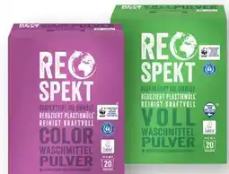 Scheck-in-Center Respekt Vollwaschmittel Pulver Angebot
