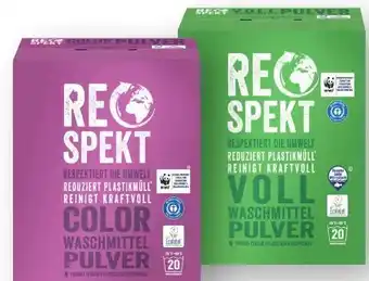 Scheck-in-Center Respekt Vollwaschmittel Pulver Angebot