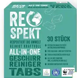 Scheck-in-Center Respekt Geschirrreiniger Tabs Angebot