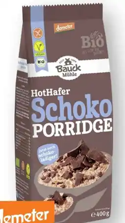 Scheck-in-Center Bauck Mühle Bio Hot Hafer Schoko Porridge Angebot
