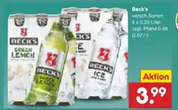 Netto Marken-Discount Beck's Green Lemon Angebot